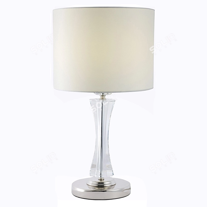 Elegant Newport Crystal Table Lamp 3D model image 1