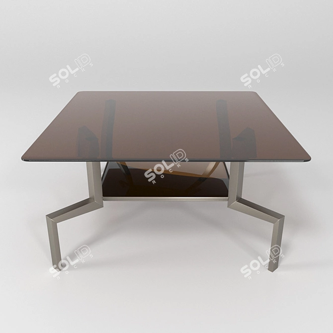 Sleek Coffee Table with PBR Glossiness 3D model image 2