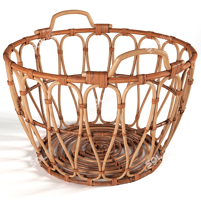 Organize in Style with Ikea Snidad Basket 3D model image 2