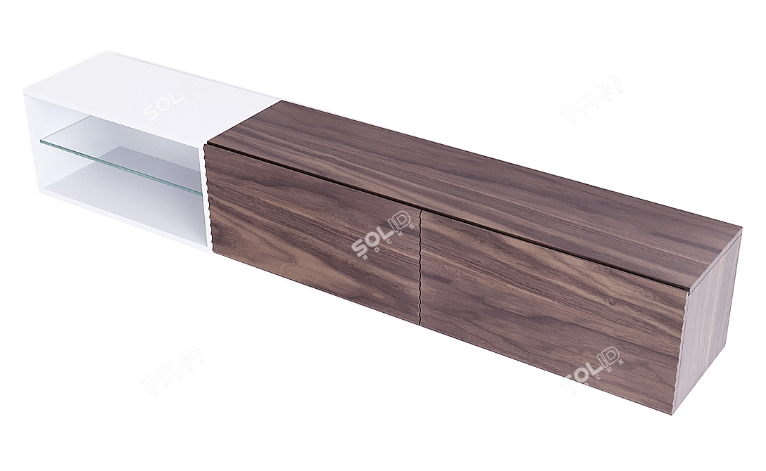 Modern TV Stand 21: 1800mm x 300mm x 300mm 3D model image 2