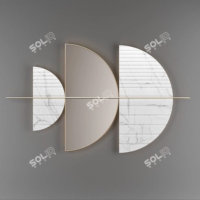  Elegant Savoya Wall Decor 3D model image 2