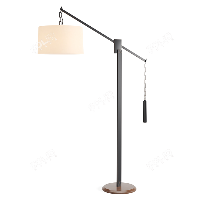 Adjustable Counterweight Floor Lamp 3D model image 1