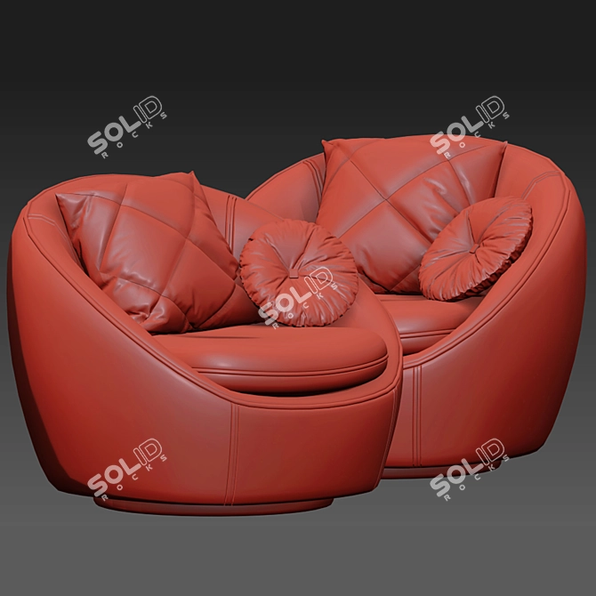 Snug Swivel Chair 3D model image 3