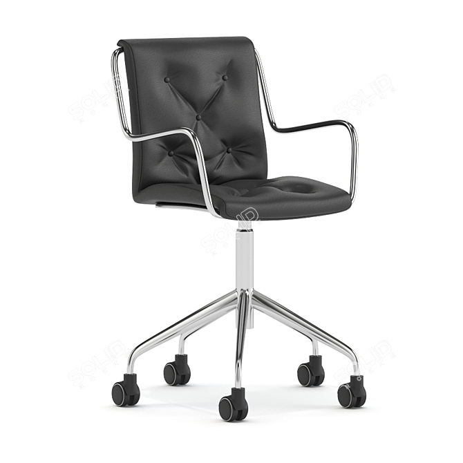 Sleek Ergonomic Office Chair 3D model image 1