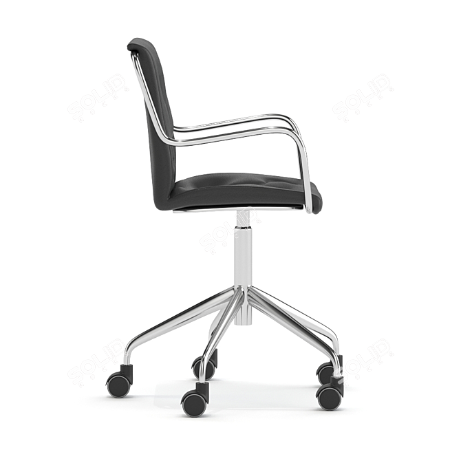 Sleek Ergonomic Office Chair 3D model image 2