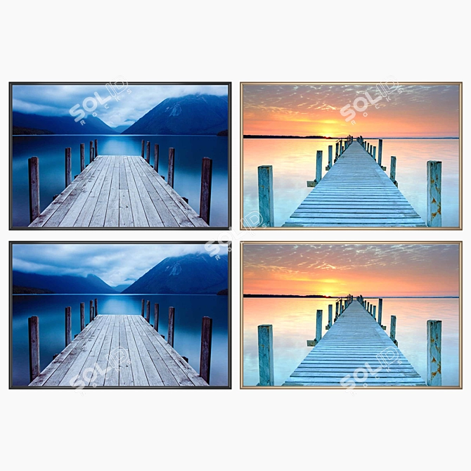 Elegant Wall Art Set 3D model image 2