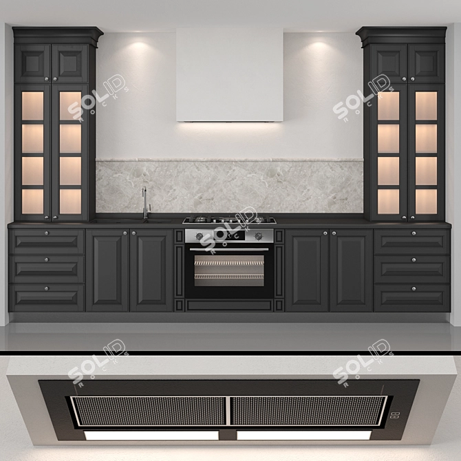 Classic Kitchen Set 3D model image 8