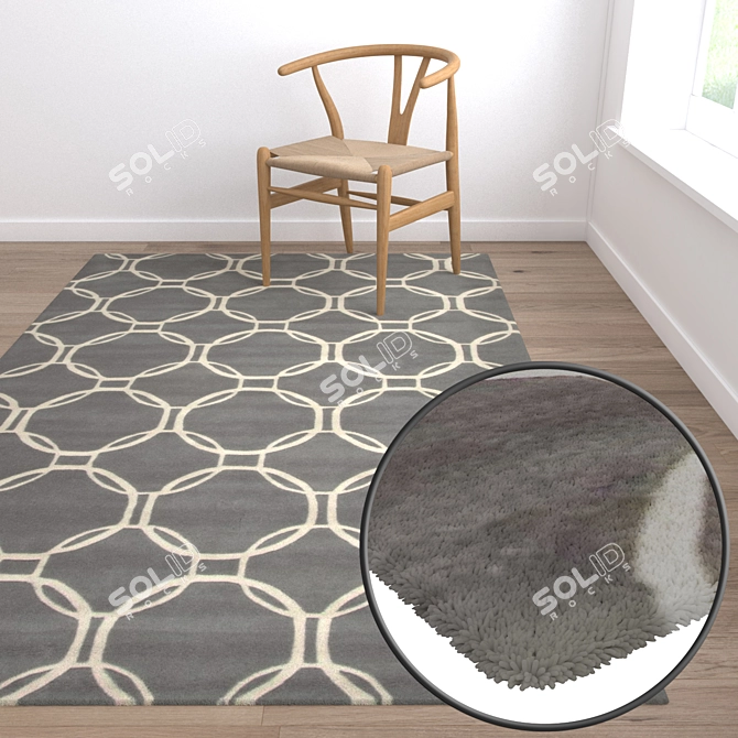 Versatile High-Quality Carpets Set 3D model image 5