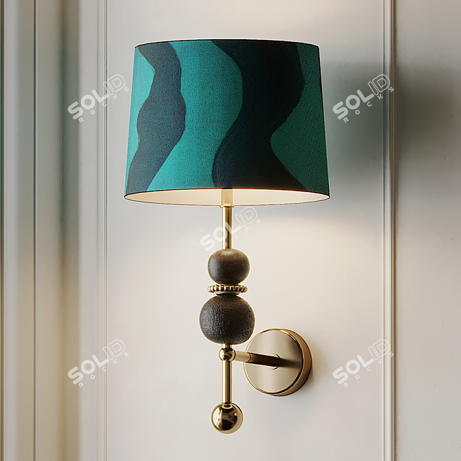 Elegant Chelsea Wall Light 3D model image 2