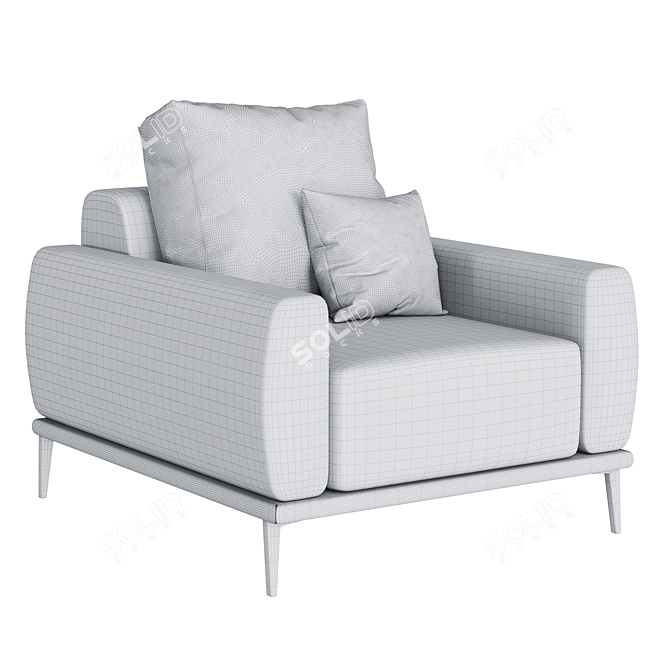 Lebom ALFIL | Stylish Armchair 3D model image 3