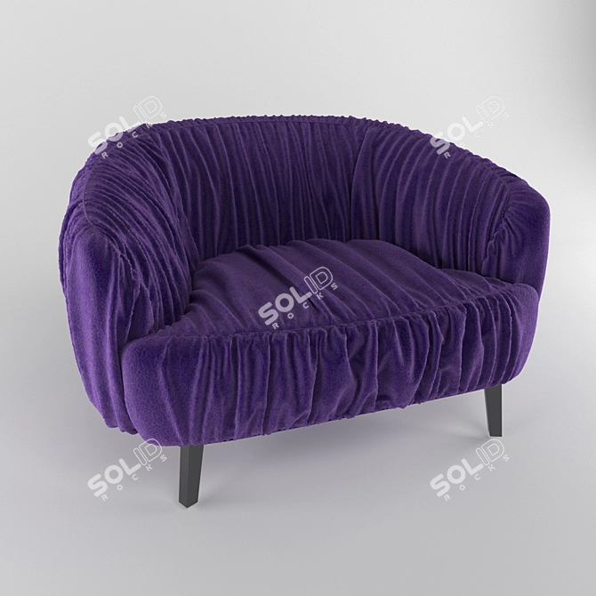 Cozy B&B Armchair 3D model image 1