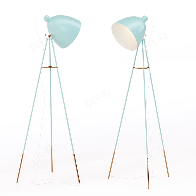 Elegant Eglo DUNDEE Floor Lamp 3D model image 1