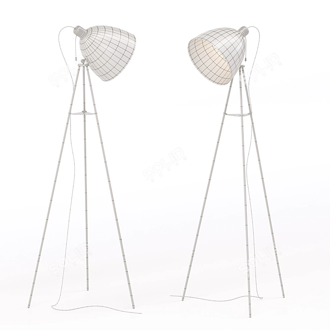Elegant Eglo DUNDEE Floor Lamp 3D model image 3