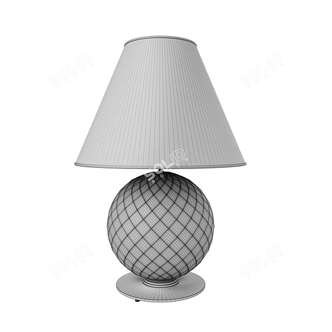 Elegant Rialto Abatjour: Murano Glass Table Lamp 3D model image 2