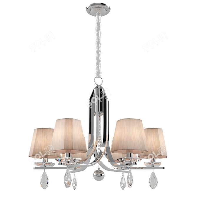 Luxury Crystal Pendant Light - Newport 3256/C 3D model image 1