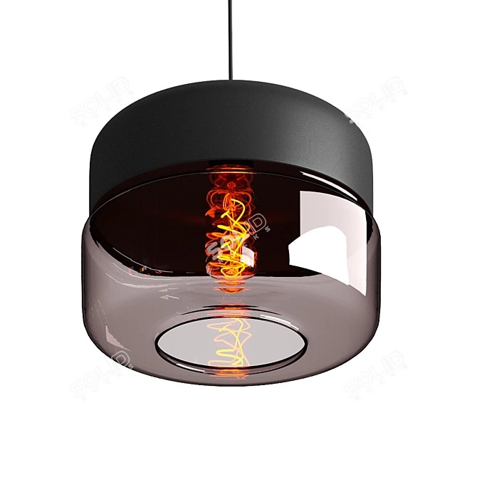 Nordic Glass Pendant Light 3D model image 3