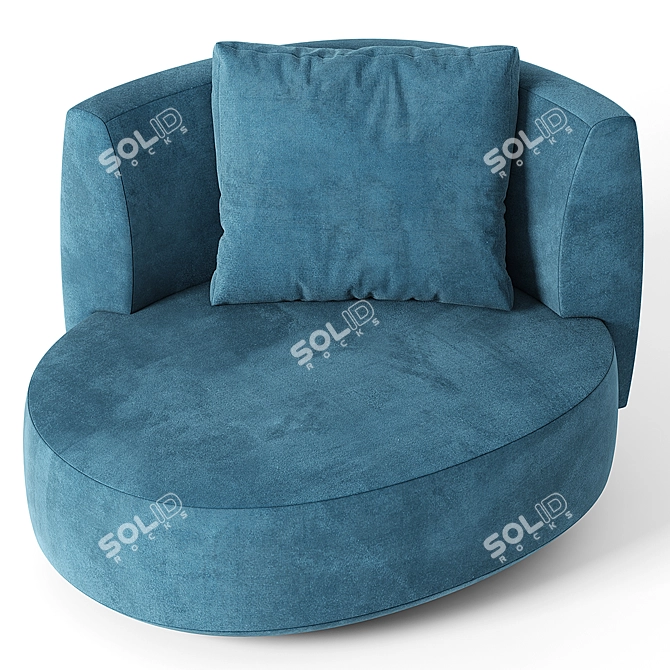 Elegant Audrey Armchair: Timeless Luxury 3D model image 2