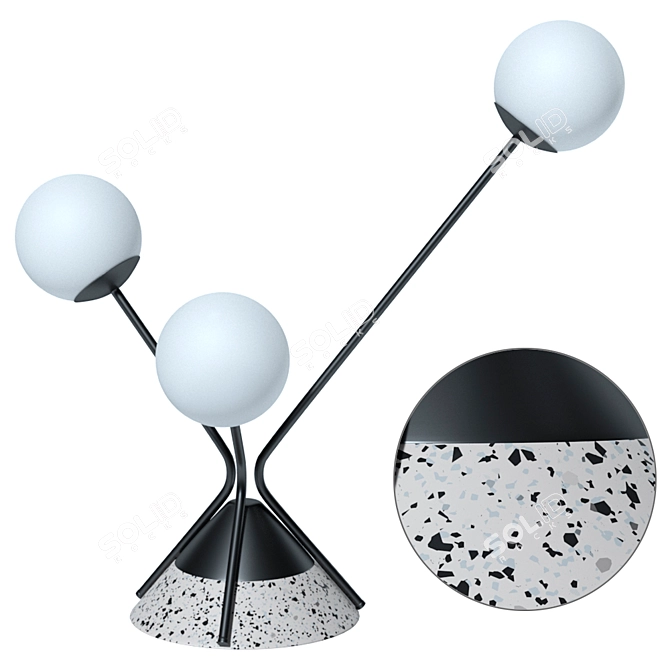 Modern Flora Table Lamp by Roche Bobois 3D model image 3