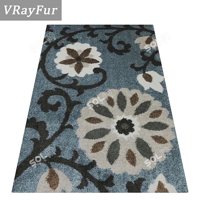 High-Quality Carpet Set 3D model image 2