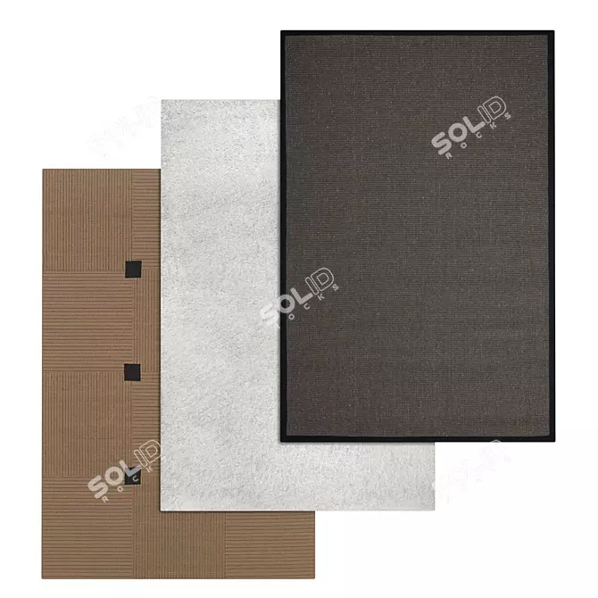 Premium Carpet Set 3D model image 1