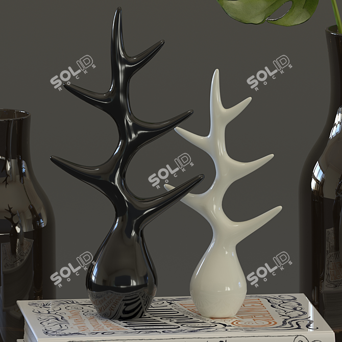 Elegant Decor Set for Vinga Home 3D model image 3