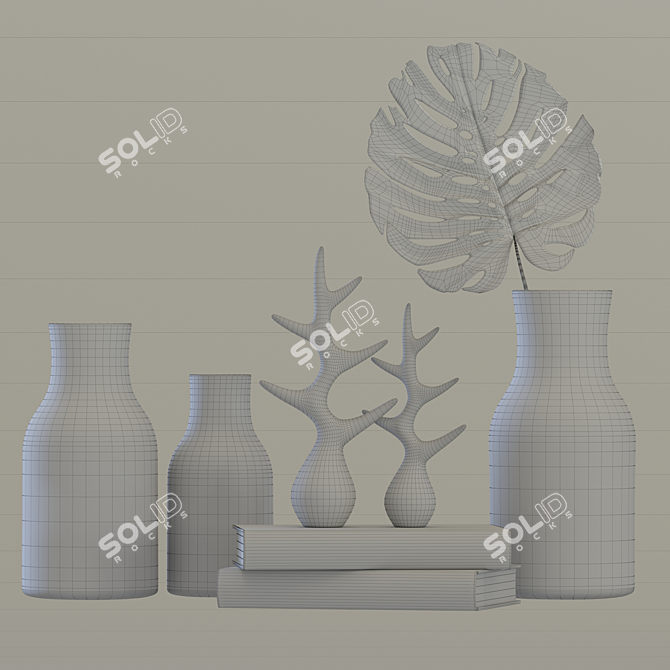 Elegant Decor Set for Vinga Home 3D model image 5