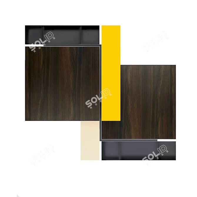 Minimalist LADIN Side Table 3D model image 2