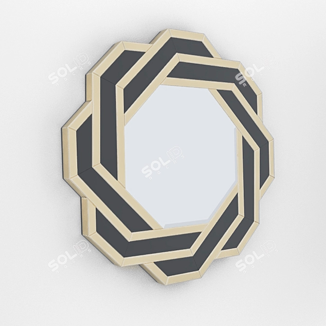 Elegant Gold-Edged Eichholtz Mirror 3D model image 6