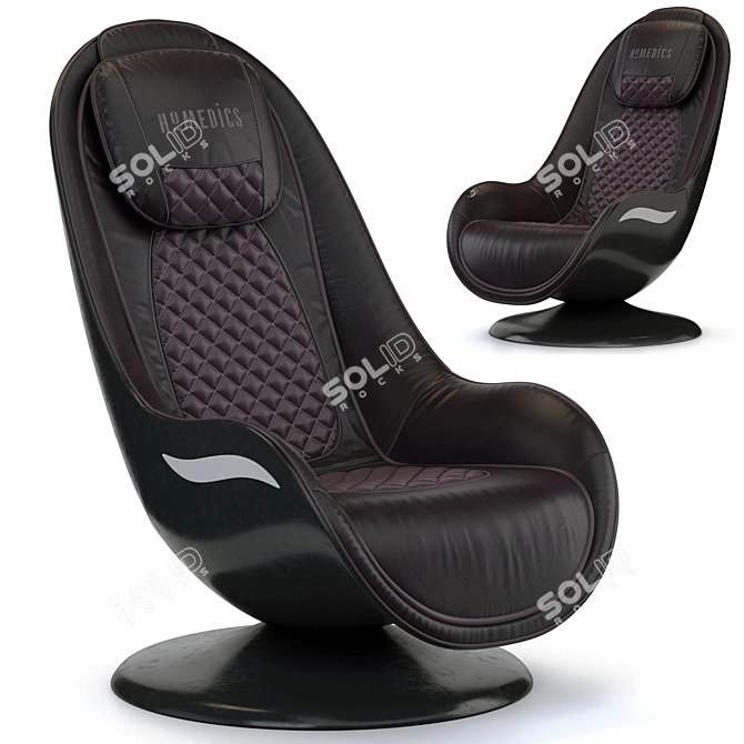 Title: Cozzia HOMEDICS Massage Chair - Ultimate Relaxation at Home 3D model image 1