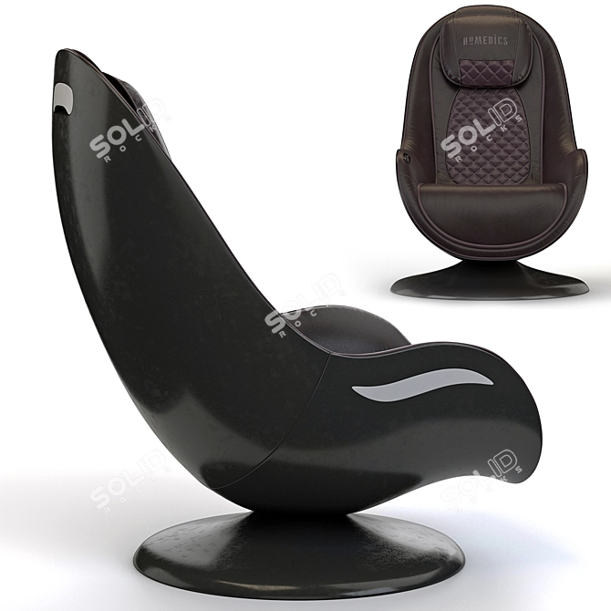 Title: Cozzia HOMEDICS Massage Chair - Ultimate Relaxation at Home 3D model image 2