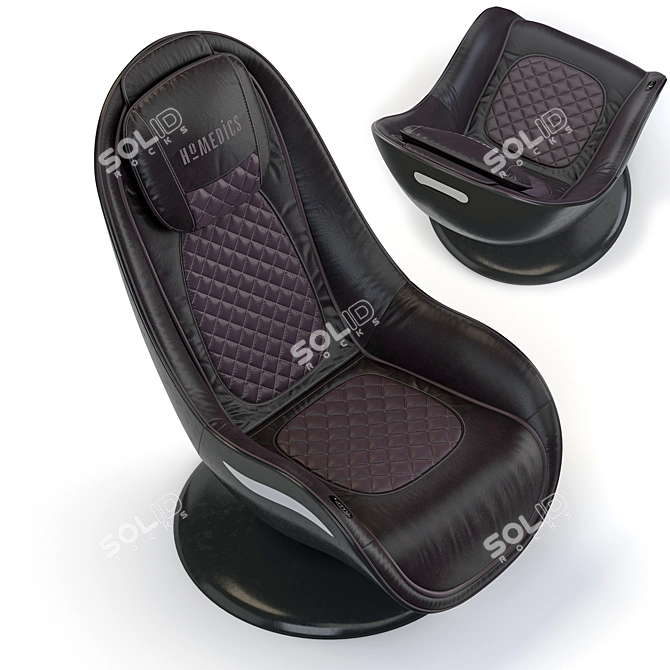 Title: Cozzia HOMEDICS Massage Chair - Ultimate Relaxation at Home 3D model image 3