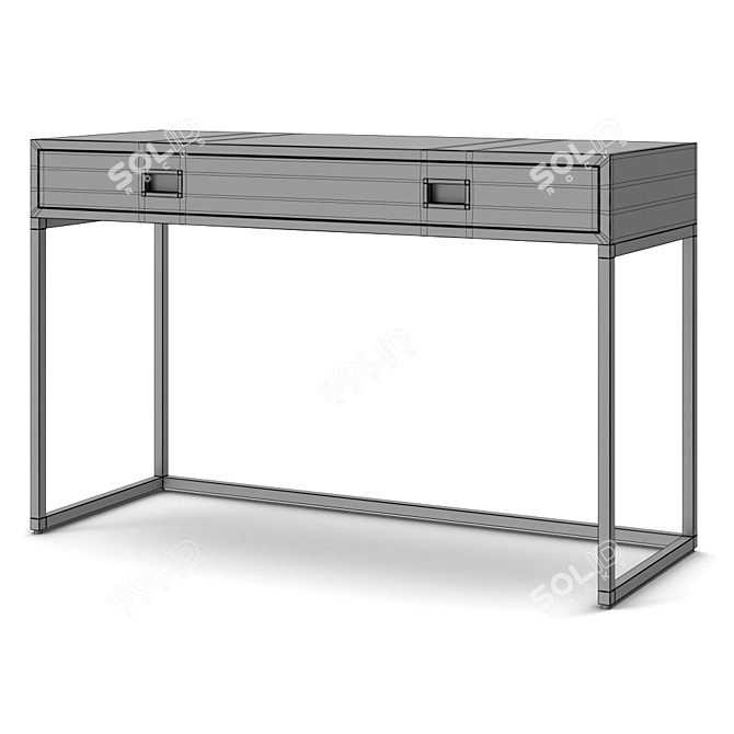 Elegant Avalon Desk: Restored Sophistication 3D model image 3