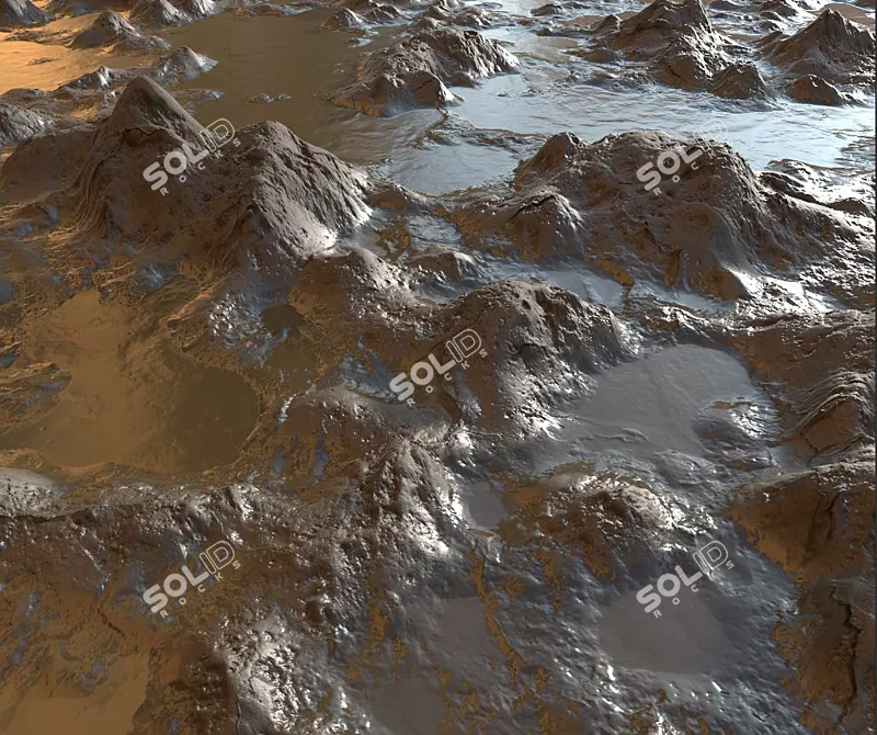  Textured Terrain - Enhanced Realism for Uneven Ground 3D model image 3