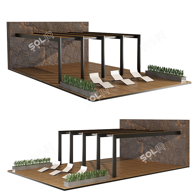 Versatile Pergola : 3D Models & Textures 3D model image 1