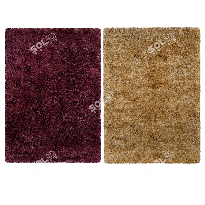 Ebony Polyster Carpets 3D model image 1