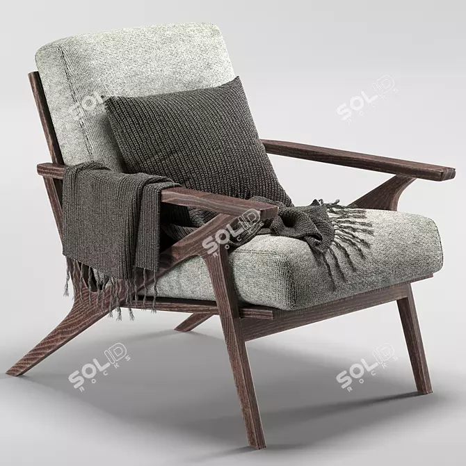 Modern Otio Lounge Chair 3D model image 1