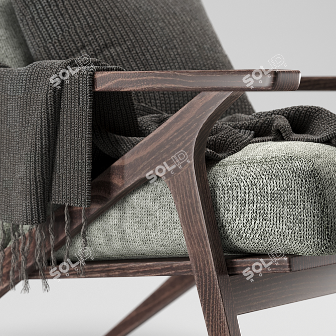 Modern Otio Lounge Chair 3D model image 2