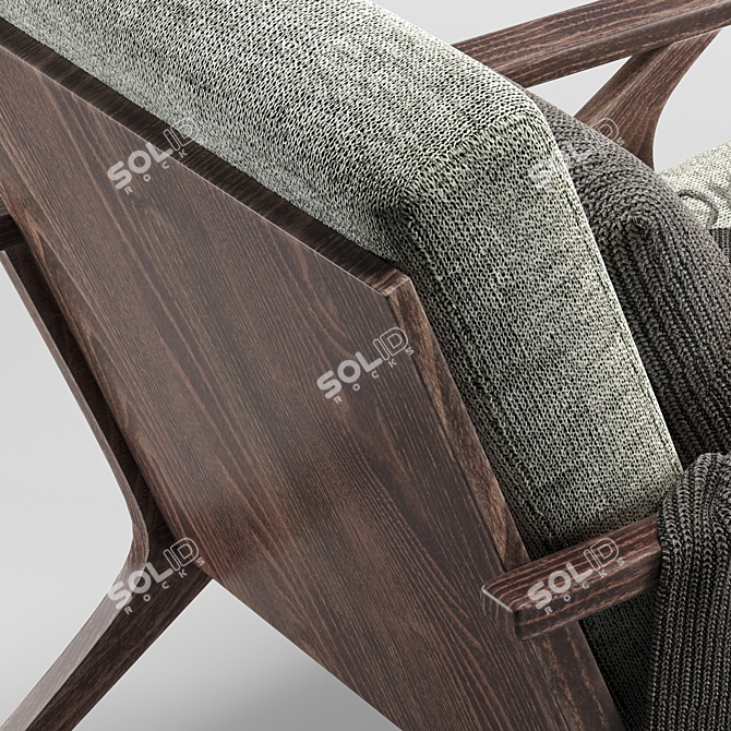 Modern Otio Lounge Chair 3D model image 3