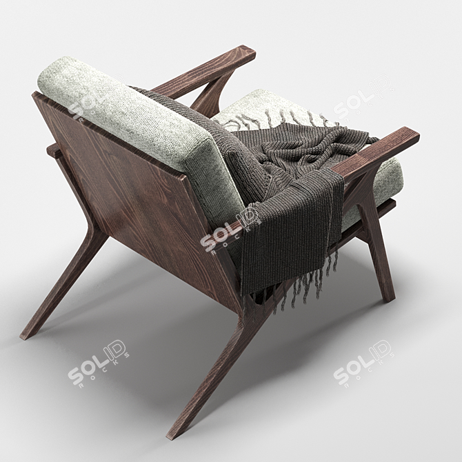 Modern Otio Lounge Chair 3D model image 4
