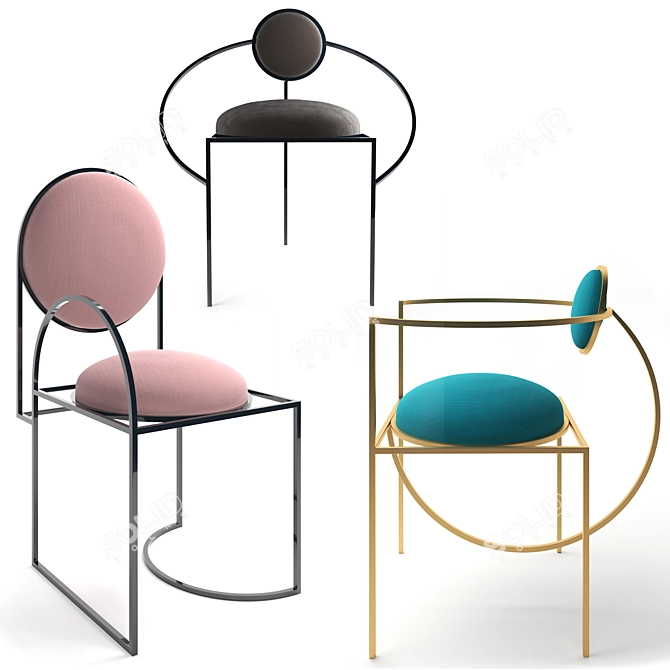 Bohinc Studio Orbit Chair: Sleek, Stylish, and Stellar 3D model image 5