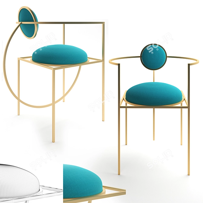 Bohinc Studio Orbit Chair: Sleek, Stylish, and Stellar 3D model image 7