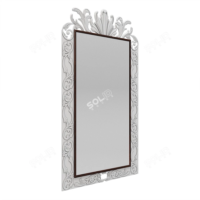 Patterned Mirror: Modern Designs to Elevate Your Space 3D model image 5