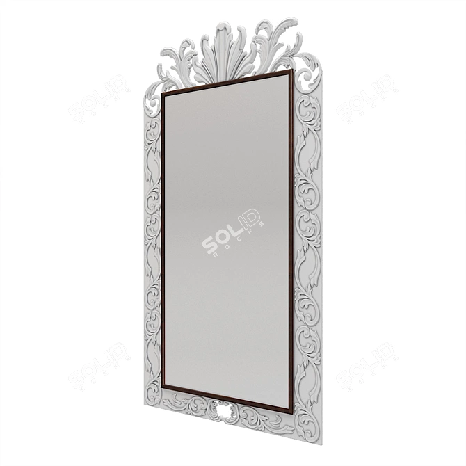 Patterned Mirror: Modern Designs to Elevate Your Space 3D model image 6