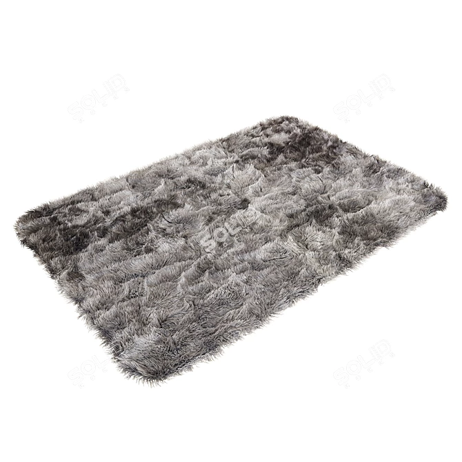 Contemporary Ecaina Fur Carpet | 200x300x50cm 3D model image 1