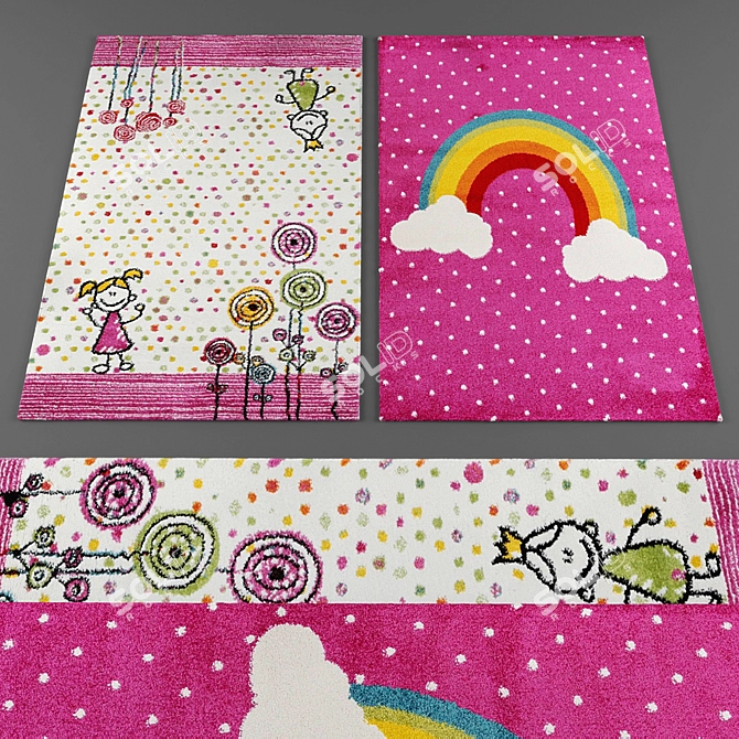 Childhood Magic: Rugs Collection 3D model image 1