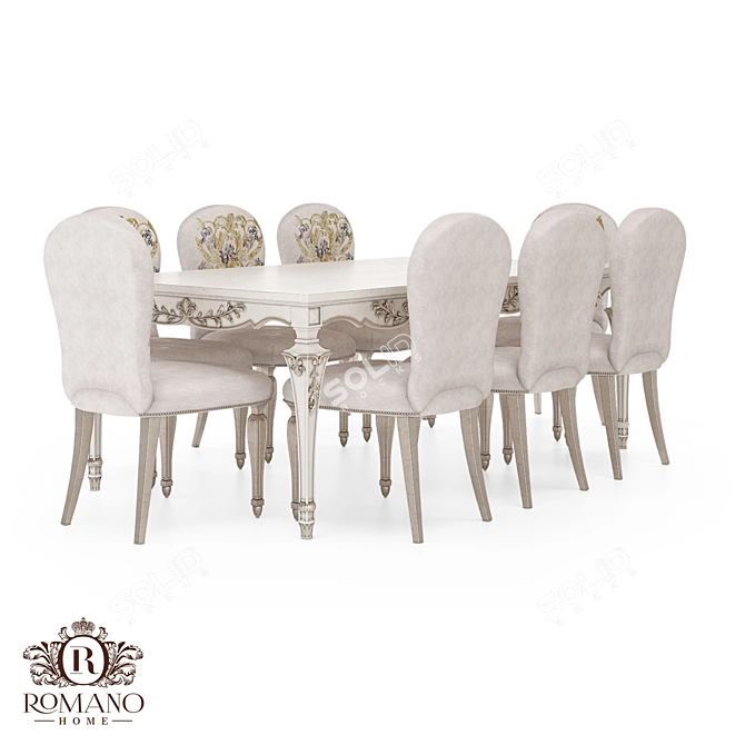 Nicolet Romano Home Dining Set 3D model image 1