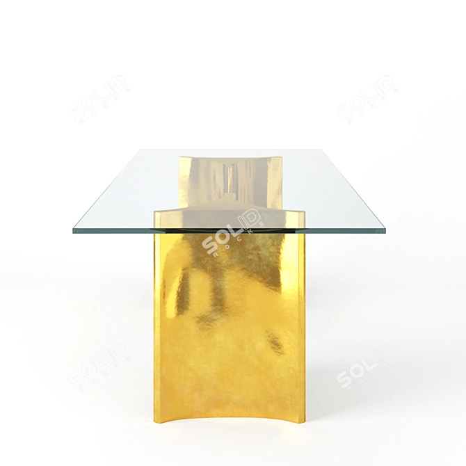 RestoHard Dalton Rectangular Table 3D model image 2