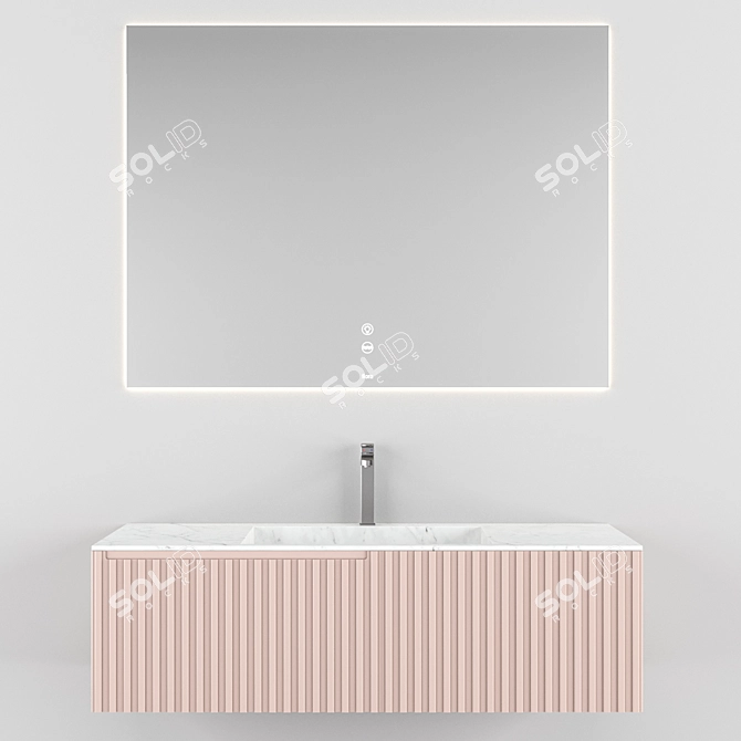 Fiora Peach Wall Table 3D model image 1