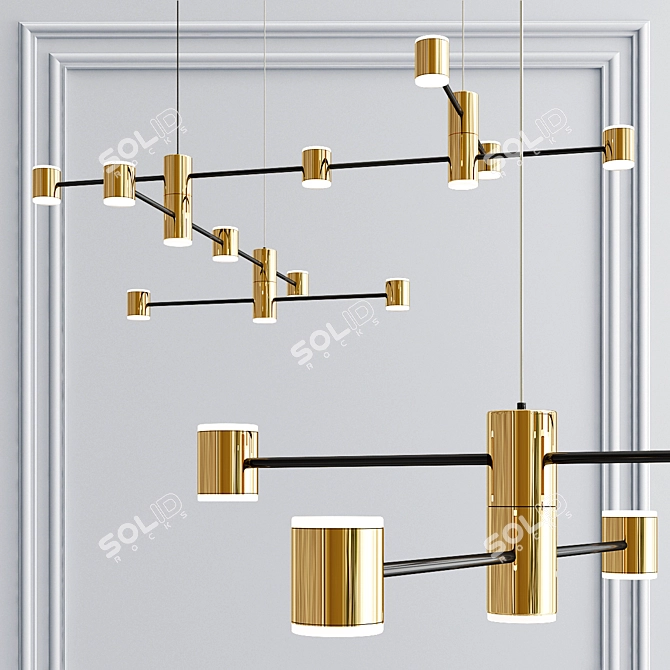 St-Luce Anichita: Stylish Hanging Lamp 3D model image 1