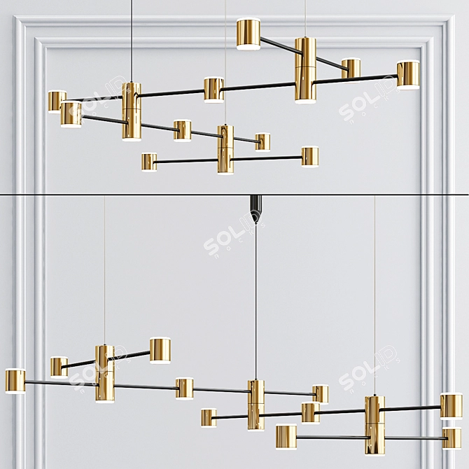 St-Luce Anichita: Stylish Hanging Lamp 3D model image 2